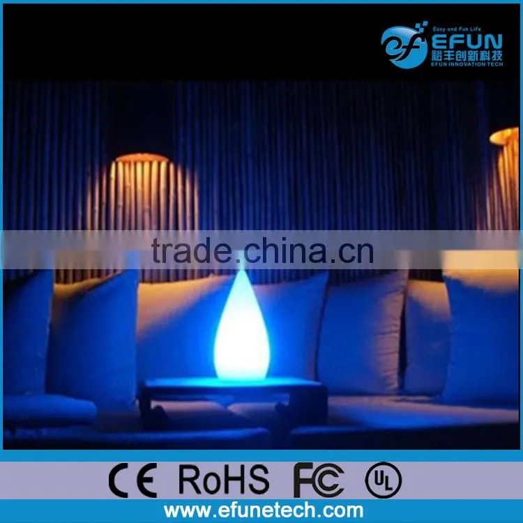 plastic wireless CE ROHS led light,RGB color home decorative led desk lamp