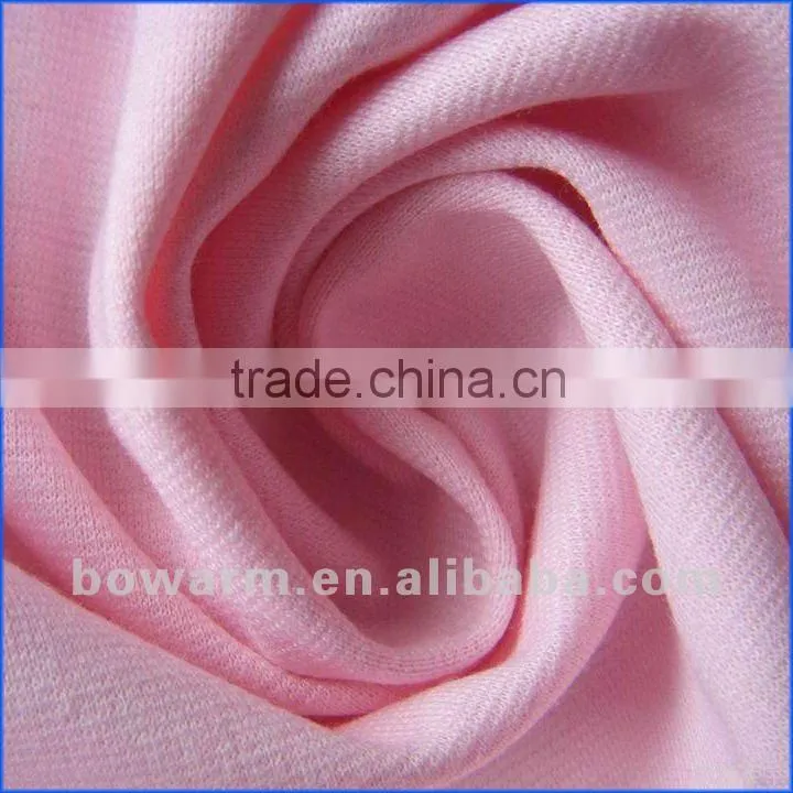 Double Dyeding CVC Interlock Knitted Fabric For Garments Usage