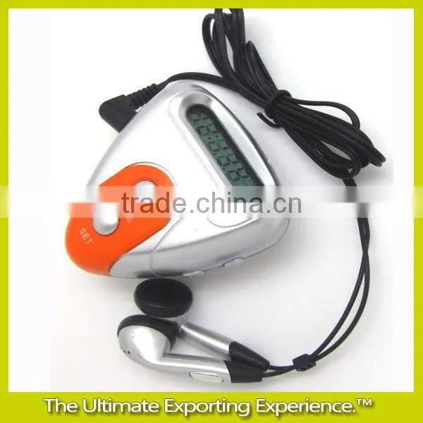 Multi-function pedometer radio,Multi-function radio pedometer,Solar energy running pedometers multi-functional radio electronic