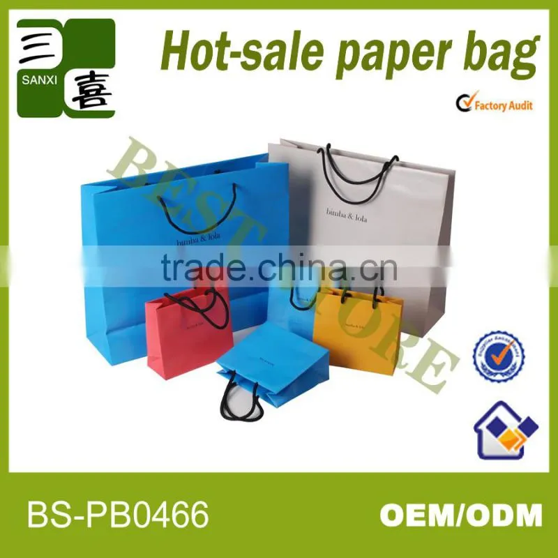High-quality chevron paper bags for promotion