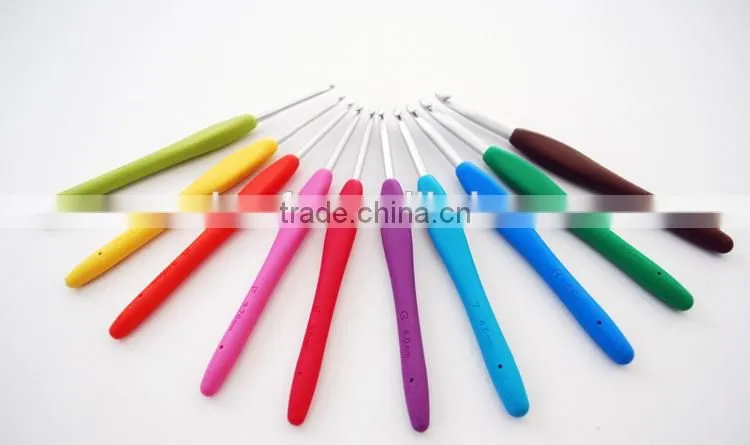 New arrival 11 Knitting Needle Crochet Hook/Soft Handle Crochet Hook Set