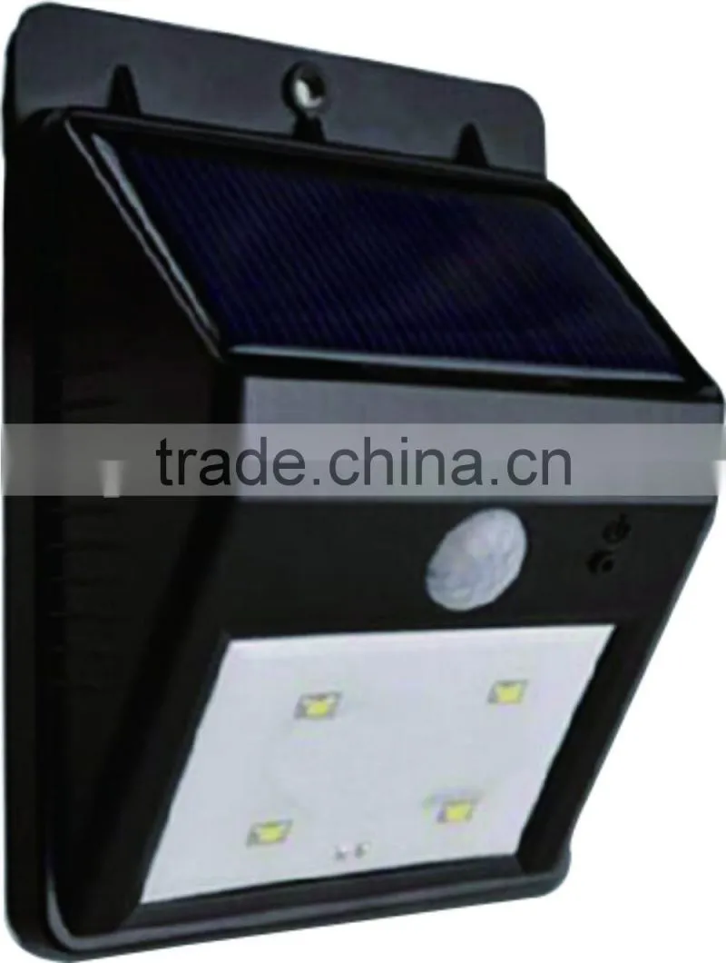 4 SMD super bright hot solar powered motion sensor light