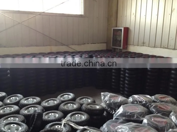 Wheelbarrow metal spoke rim with long hub