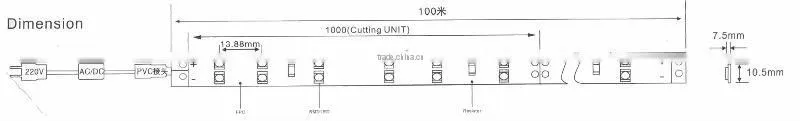 LED strip light SMD3528 220V 100P