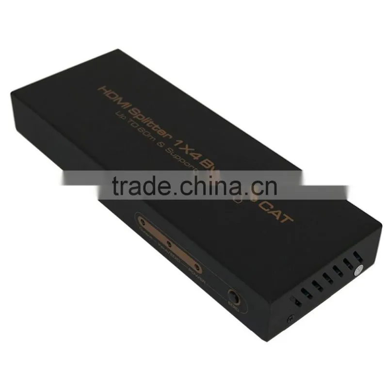 Best HDMI Splitter 1x4 by 2CAT Extend 60M full HD with four receiver (Support 3D)UK