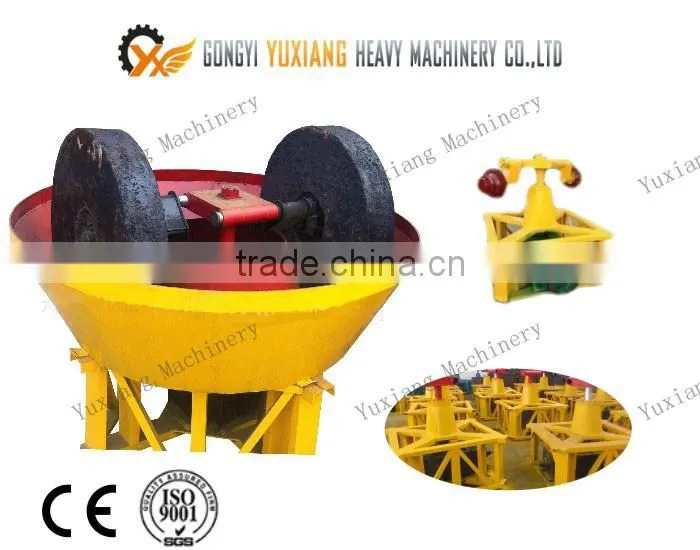Gold grinding machine/wet pan mill for pure gold,wet gold grinding machine with high quality
