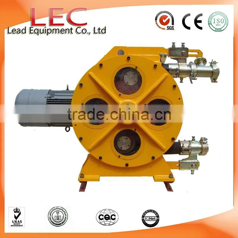 Adjustable flow rate industrial rubber squeeze pump with sprocket chain transmission