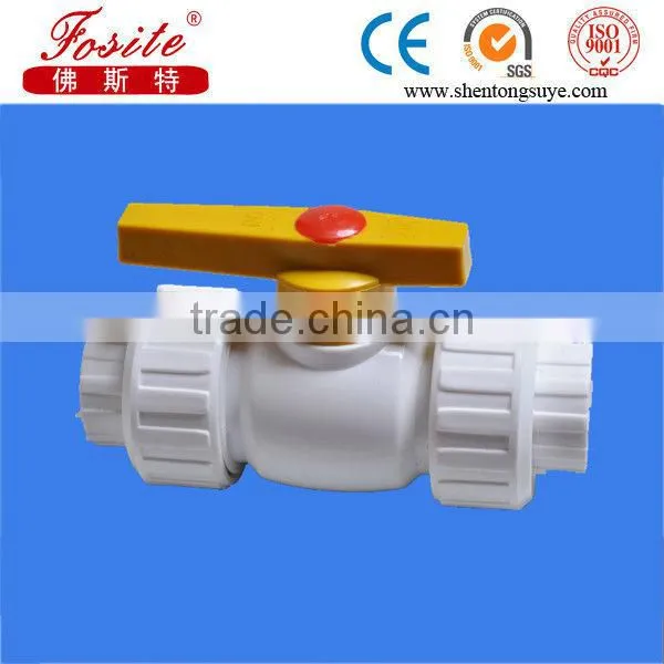 China best material PPR Double Union Steel Ball Valve