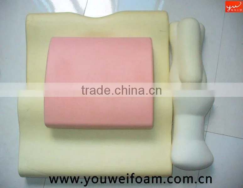 Backand Neck memory foam pillow for use in car