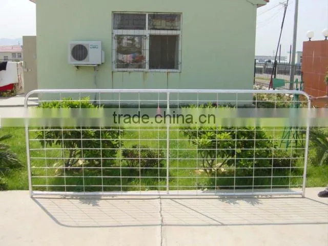 galvanized steel garden fence gate