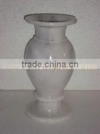 NEW MARBLE FLOWER VASES CARRARA ZIARAT WHITE