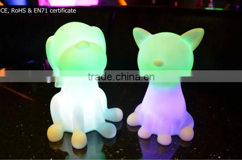Battery operated LED color changing night light to be kids friend