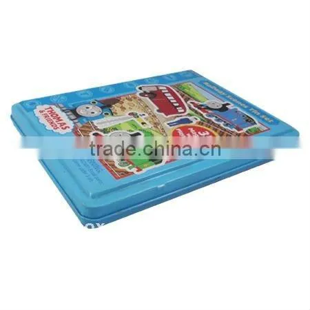 Alpino cartoon crayon hinged tin pencil case