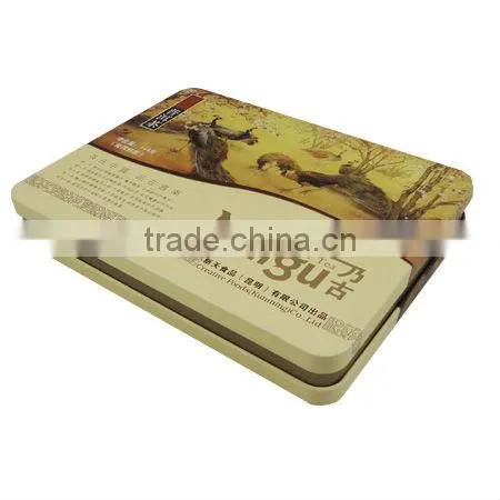 rectangular shape small metal cigarette tin box
