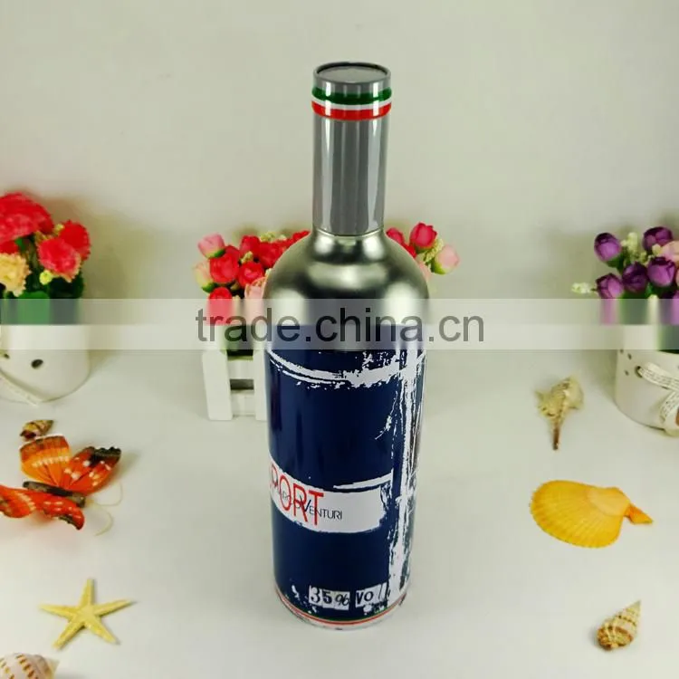 factory professional CMYK print metal tin box for wine