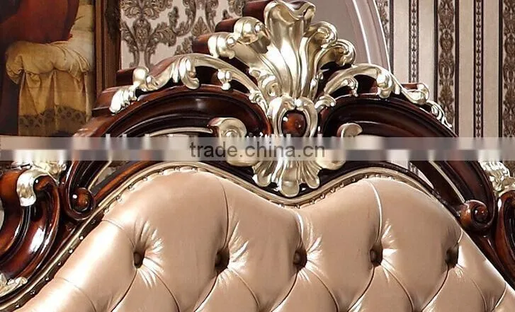 BISINI Brand New Bedroom Furniture, Royal and Luxury Bedroom Furniture Set, King Size Bed with Nightstand Set (BF01-ML014)