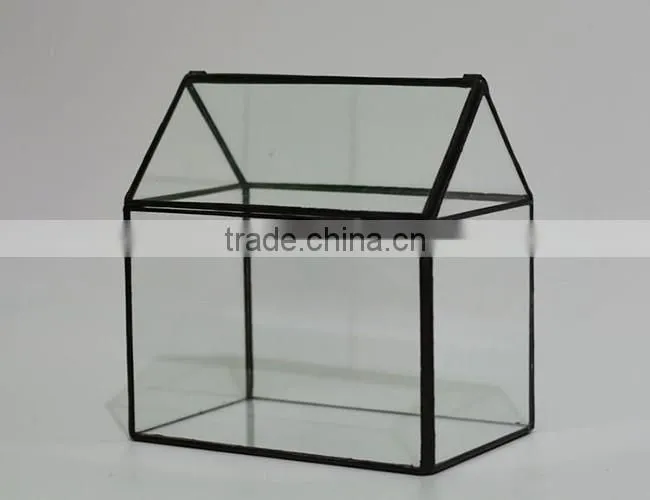 Micro landscape glass cover indoor plant glass terrarium