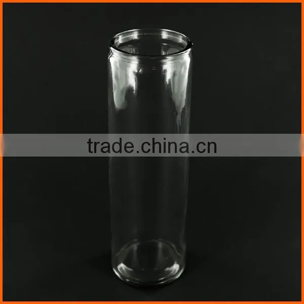 Promotional decorative cheap tall glass candle holders