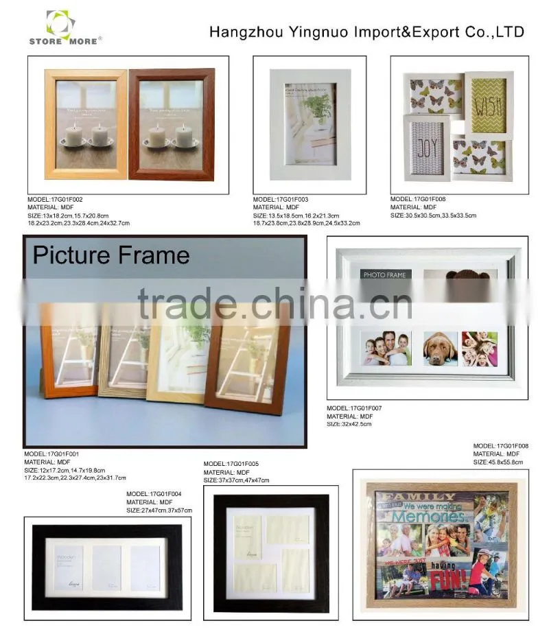 Store More Promotional Decorative Display 3 Part Photo Frame - Large