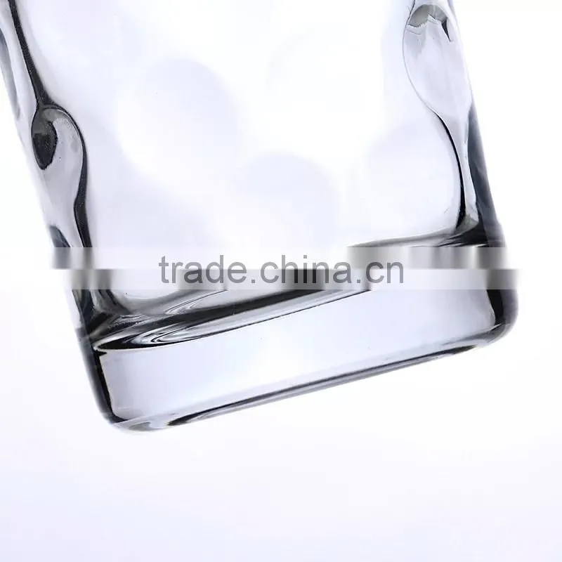 Colored glass mug bead point drinking glass Round drinking glass mug
