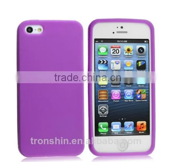 Eco-friendly TPU Silicone Mobile Phone Cover For iPhone 5/5S