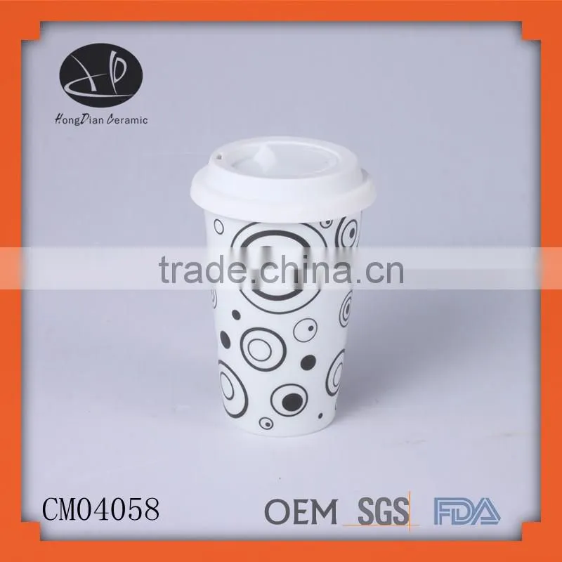 new popular double wall,Tumbler with Lid Alibaba China coffe mug, Valentine Wrap FREE