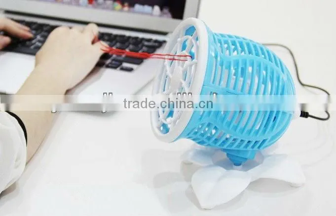 Supply Creative fashion double motor rotate 360 degrees USB fan