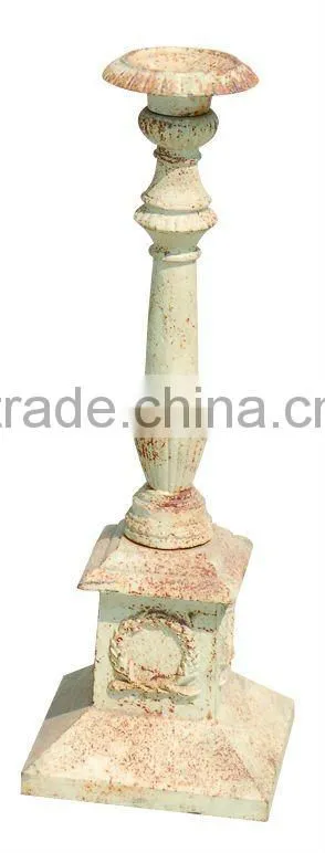 indoor standing cast iron candle holders