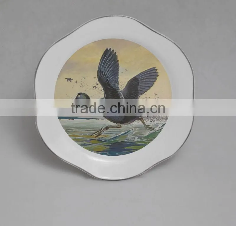 USA Pan Ceramic Pizza Pan with Classical Decal