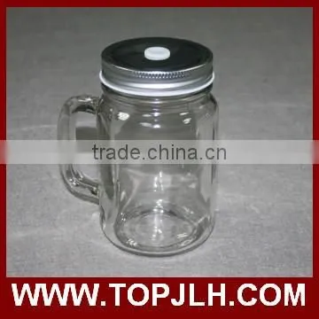 China professional logo printed sublimation Glass cup Mason Jars