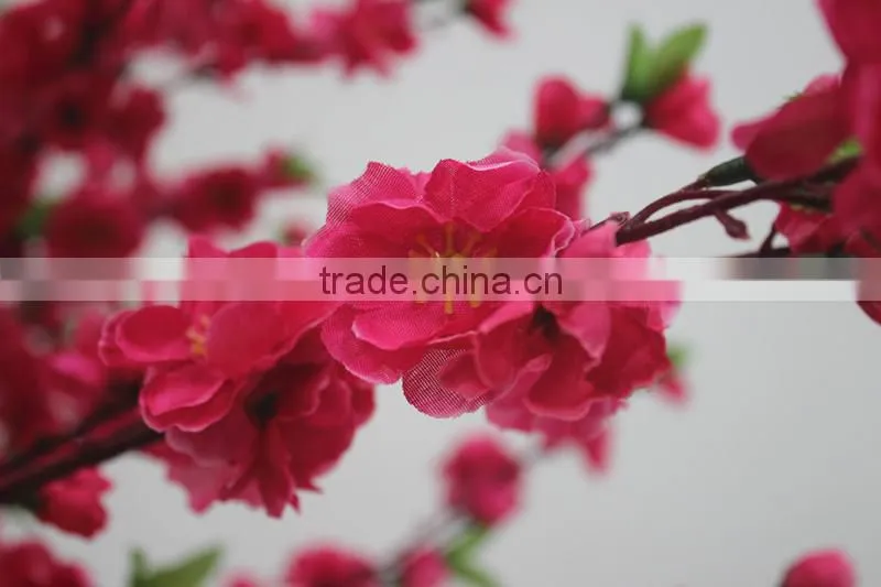 Y15 Large outdoor artificial peach blossom tree with real touch silk peach flower