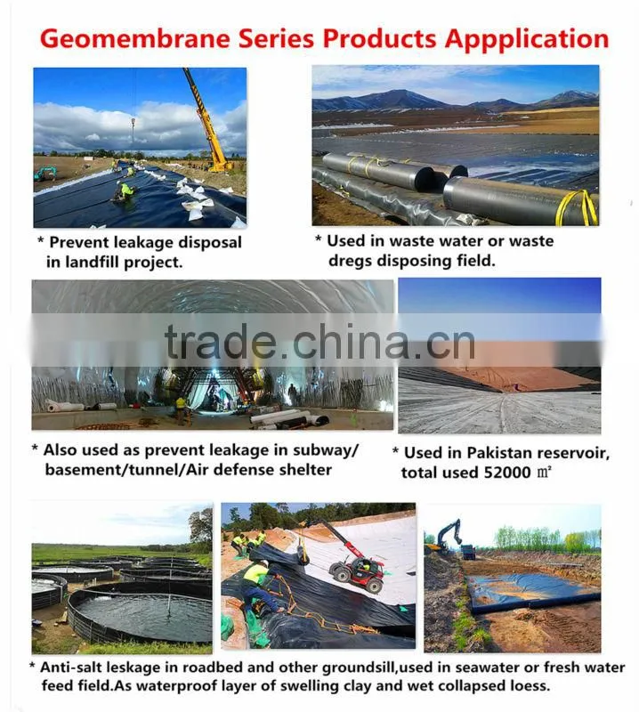 aquaculture hdpe geomembrane liner