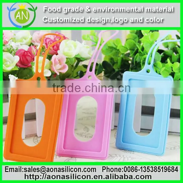 Fashion custom gift airplane soft Silicone luggage tags