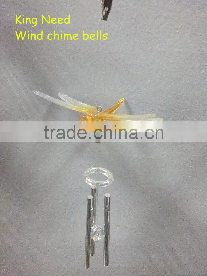 seasonal plastic dragonfly metal Wind chime aeolian bells