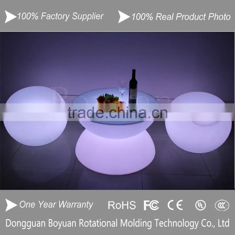 popular party led table, nightclub luminous furniture with led light, rechangeable color bar led table