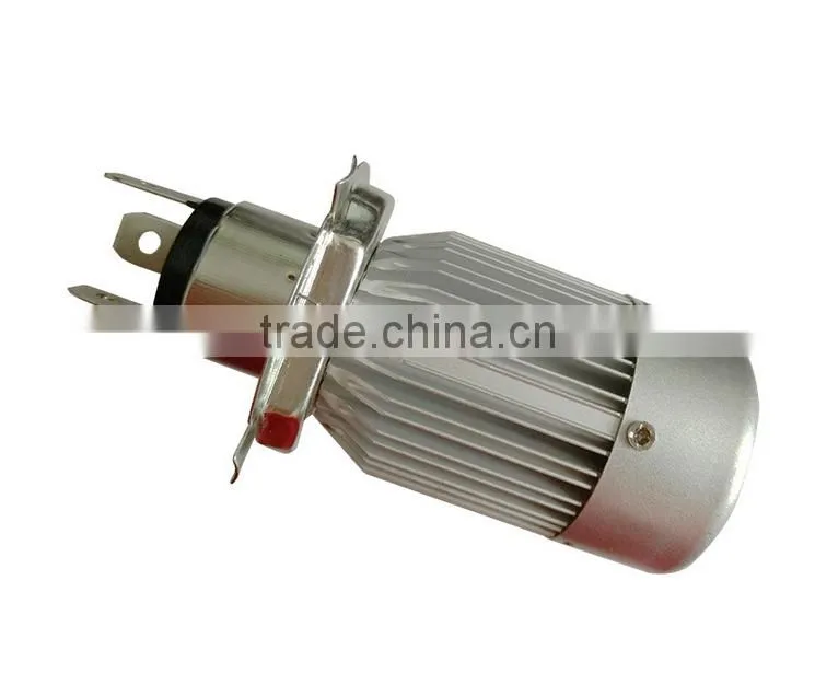 Motorcycle LED light bulbs and light and clear Three jaw H4 headlamps