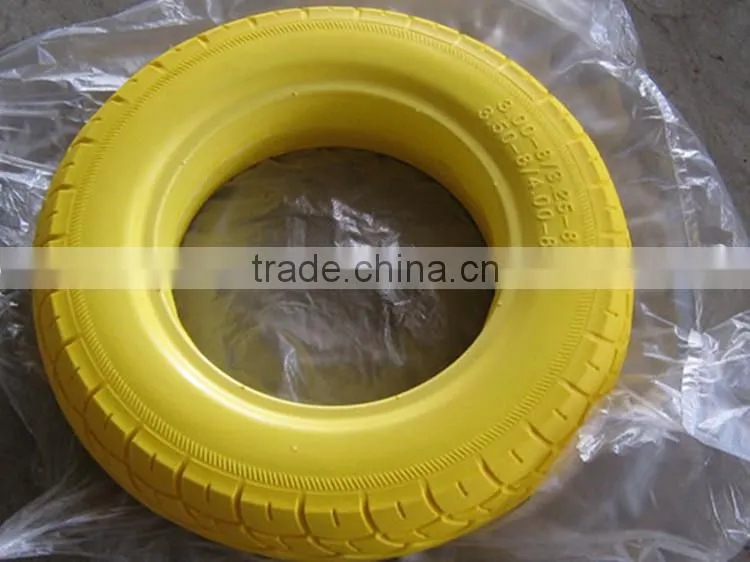 2.50-4 PU foam wheel+spoke for hand trolley hand truck
