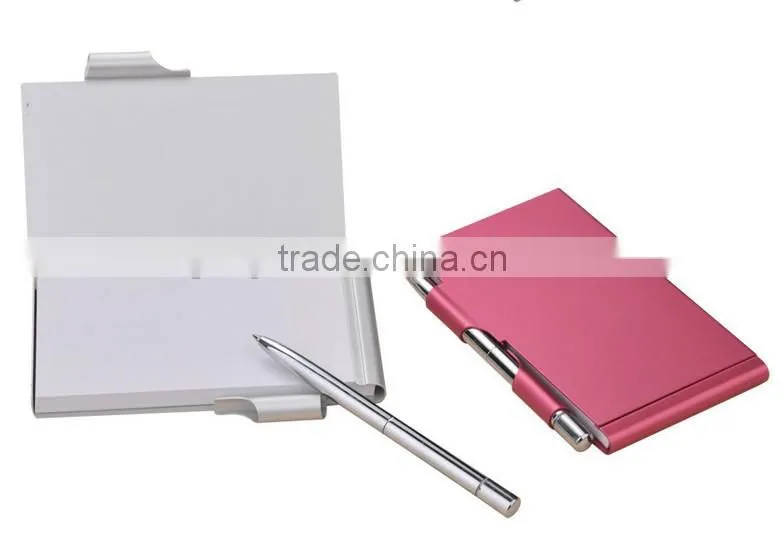 The Aluminum Metal notebook with pen