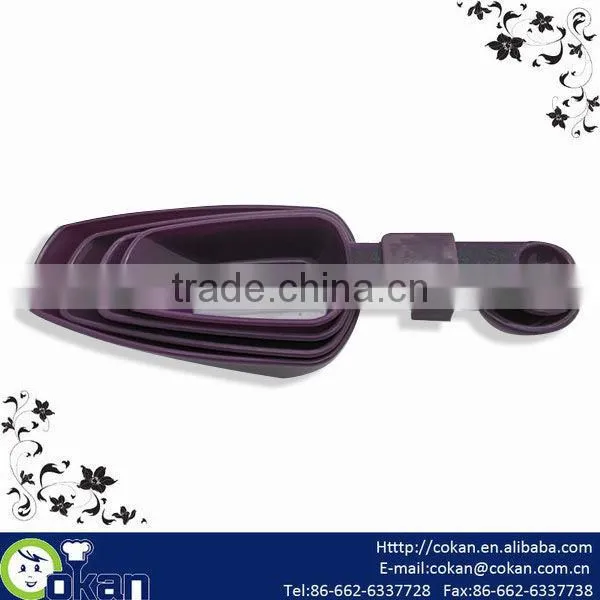 4pcs Plastic Measuring Scoop with Spoon Set CK-S046