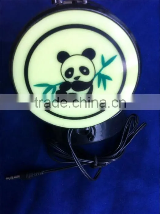 Lovely panda photo stereo headphone