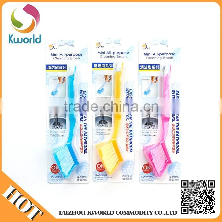Creative MINI All-purpose long handle bathroom cleaning brush with a pincers