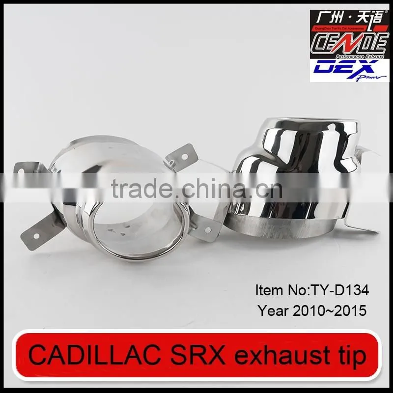auto tuning stainless muffler tip in exhaust pipe for Cadillac SRX