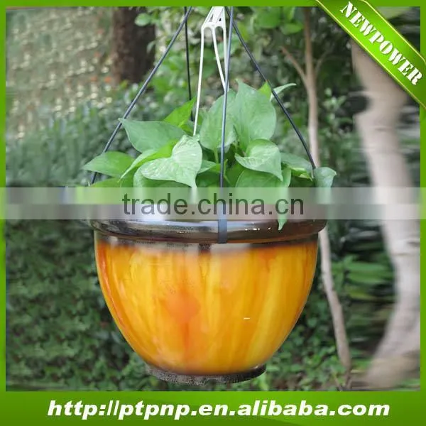 Hanging garden durable melamine balcony flower pots for home and garden