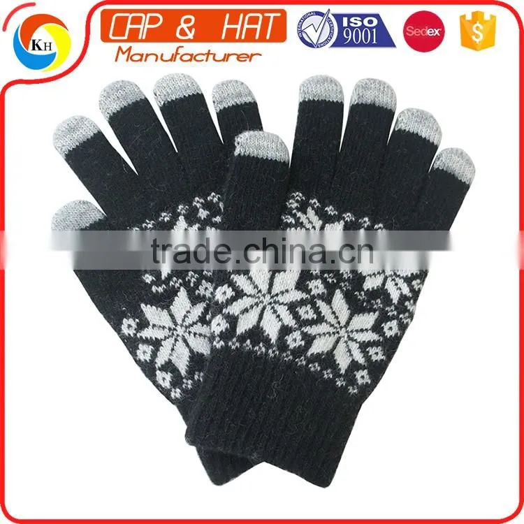 hight quality new gift touch screen glove smart touch gloves Customized Knitted Winter Touch Screen Glove