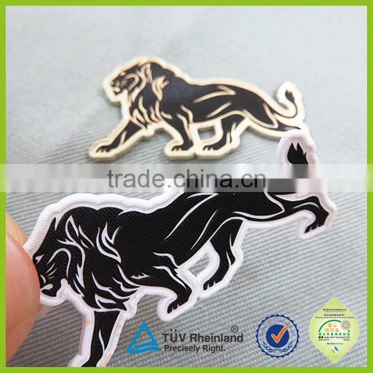 2015 custom garment cute silicone print on fabric labels