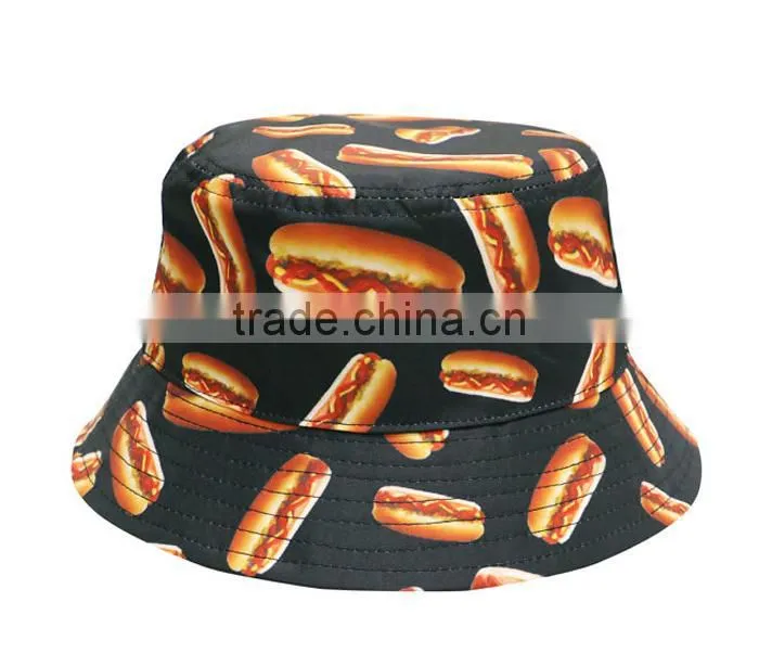 Cheap Hip hop designer printed custom bucket hat