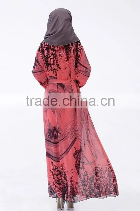 evening long sleeve maxi long dress for muslimah