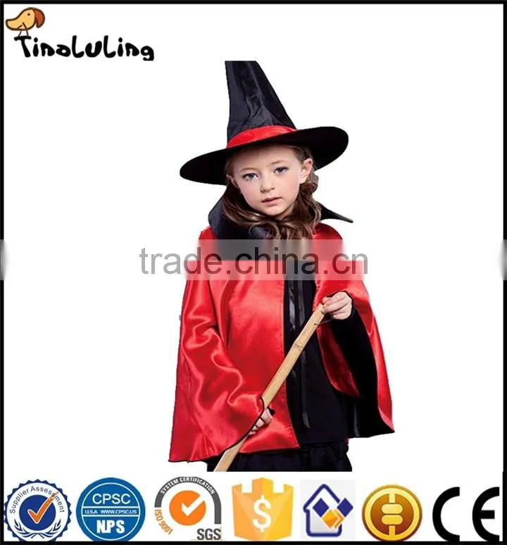 Children Witch Cloak Cosplay Halloween Cloak Children's Day Halloween Performance Cloak