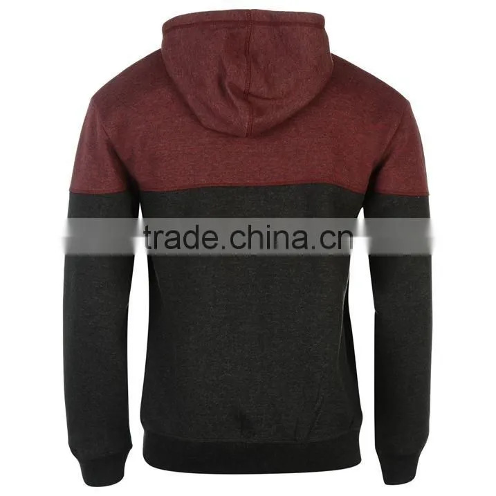 Factory Custom Two Color Plain Cotton Hoodie