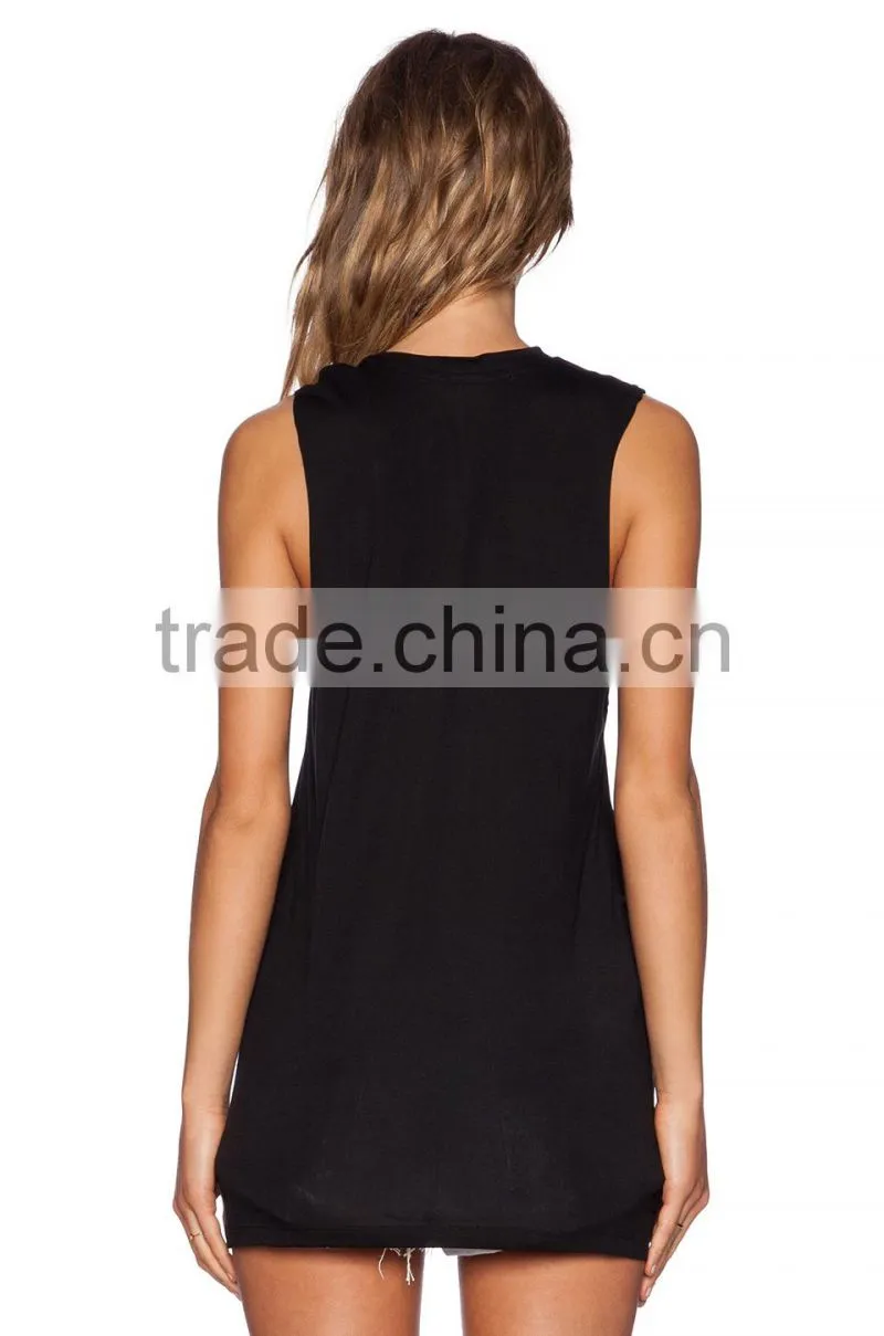 blank drop armhole muscle tank